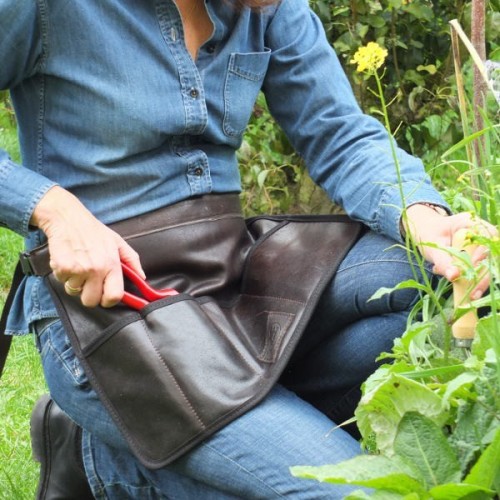 Tablier de jardin avec poches Sangle en cuir réglable Équipement