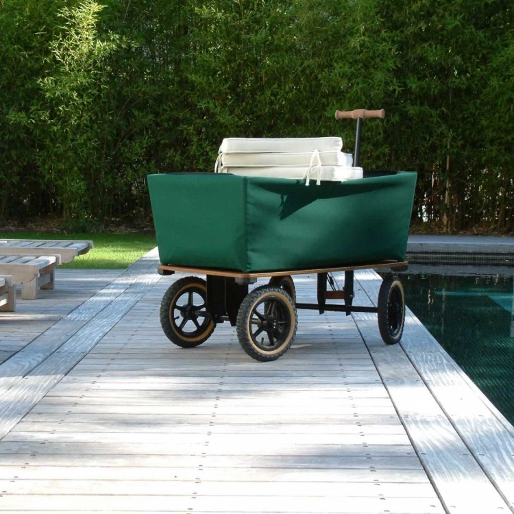Practo Garden chariot de plage 90x60x56 cm bois